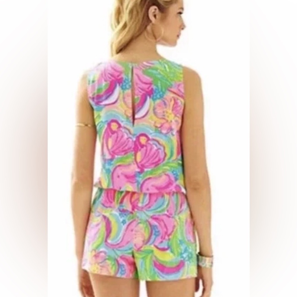 Lilly Pulitzer Tybee So A Peeling Print Tassel Romper - Picture 2 of 5